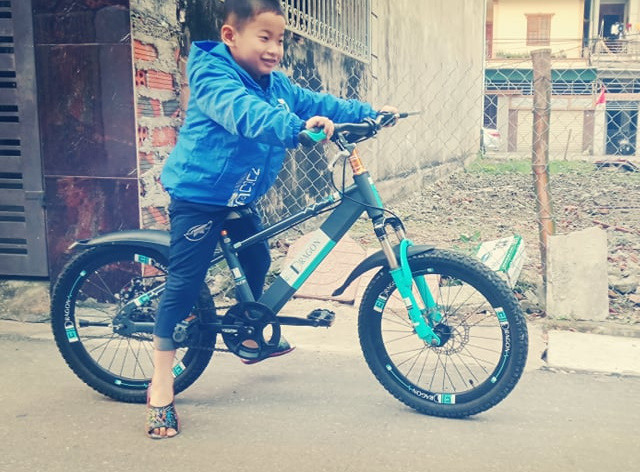 Xe đạp trẻ con Hà Tĩnh được trẻ con đón nhận.